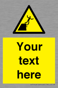 Custom Warning unstable cliff edge